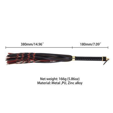 Флоггер LOCKINK SEVANDA Red & Black Braided Tail Flogger SX0876 фото