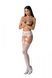 Эротические колготки-бодистокинг с тонкими подвязками Passion S028 One Size, white, открытый доступ SO8956 фото 1