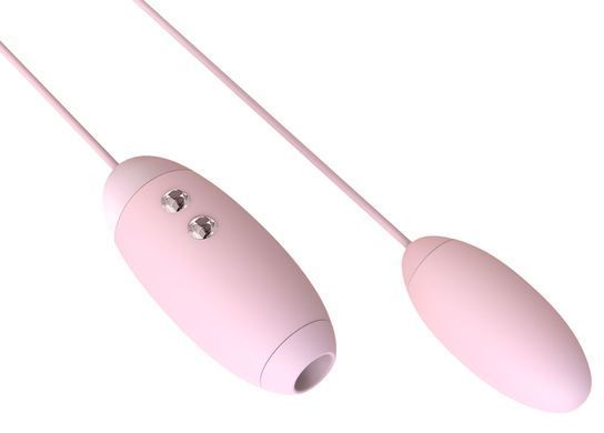 Вакуумный стимулятор с виброяйцом 2-в-1 KISSTOY Miss VV Pink SO3761 фото