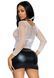 Сетчатый топ Leg Avenue Long Sleeves T-Shirts White, One Size SO9106 фото 2