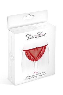 Трусики-стринги с жемчужной ниткой Fashion Secret KATIA Red SO2247 фото