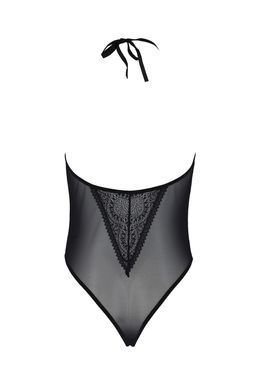 Боді Passion DROSERA BODY black, XXL/XXXL, високі вирізи, верх на зав&rsquo;язках SX0472 фото