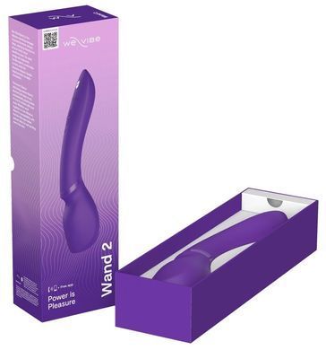 Смарт-вибромассажер We-Vibe Wand 2 Purple, очень мощный, функция Smart Silence SX2150 фото