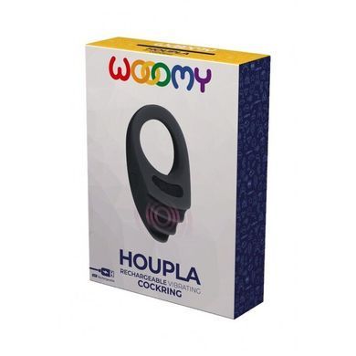 Ерекційне віброкільце Wooomy Houpla, 10 режимів вібрації, діаметр 3 см SO7439 фото