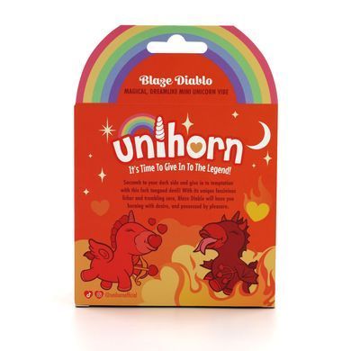 Вибратор-единорожка Unihorn - Blaze Diablo, ласкающий язычок SX2858 фото