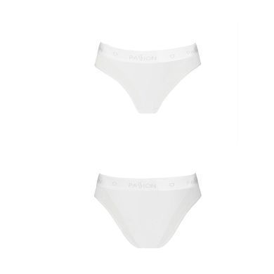 Трусики с прозрачной вставкой Passion PS002 PANTIES L, white SO4195 фото