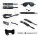 Набор БДСМ аксессуаров Alive Secret Desires Black BDSM Kit (8 pcs) SO5992 фото 1