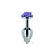 Металлическая анальная пробка Lux Active с розой - Rose Anal Plug - Purple, вибропуля в подарок SO5573 фото 1