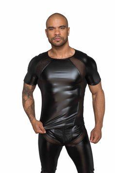Футболка з мокрим ефектом Noir Handmade H056 Men's T-shirt made of powerwetlook, XXL SX0089 фото