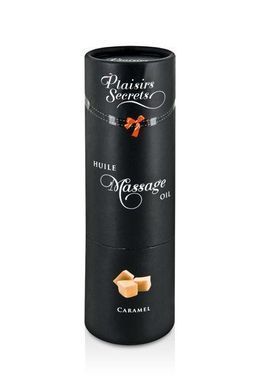 Массажное масло Plaisirs Secrets Caramel (59 мл) с афродизиаками, съедобное, подарочная упаковка SO1837 фото