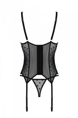 Корсет Passion MARINA CORSET, L/XL, black, с открытыми чашками SO9729 фото