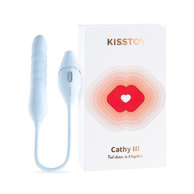 Пульсатор с вакуумным стимулятором KISSTOY Cathy III Light Blue SX2328 фото