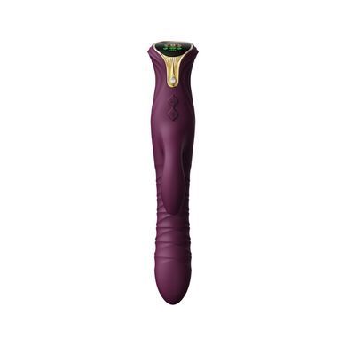 Пульсатор-кролик с вибрацией Zalo Mose Velvet Purple, нагрев до 42&deg;, кристалл Swarovski SO8225 фото