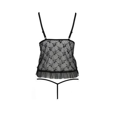 Боді монокіні з відкритими грудьми Passion JUSTINA BODY L/XL, black EL15401 фото