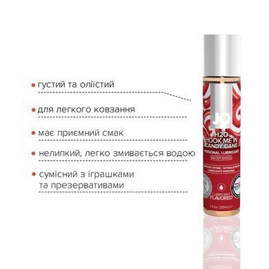 Лубрикант на водной основе JO H2O &ndash; Candy Cane без сахара, растительный глицерин (30 мл) SO6168 фото