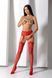 Эротические ажурные колготки-бодистокинг Passion S029 One Size, red, пояс и чулки, с доступом SO8958 фото 6