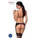 Комплект з екошкіри Passion MILEY SET S/M, black, трусики, бюстгальтер, пояс для панчіх SO5772 фото 2