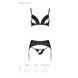 Комплект з екошкіри Passion MILEY SET S/M, black, трусики, бюстгальтер, пояс для панчіх SO5772 фото 5