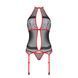 Корсет с пажами Passion SATARA CORSET XXL/XXXL red, стринги, кружево, застежки спереди и сзади SO8480 фото 3