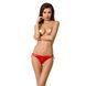 Трусики с завязочками по бокам Passion Exclusive WARDA THONG S/M, red PS26702 фото 1
