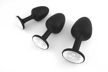 Анальная пробка Dorcel Geisha Plug Diamond L с шариком внутри, создает вибрации, макс. диаметр 4 см MD1304 фото