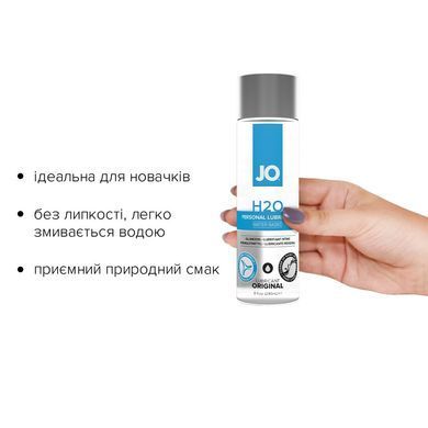 Смазка на водной основе JO H2O ORIGINAL (240 мл) маслянистая и гладкая, растительный глицерин SO1678 фото