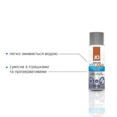Анальная смазка JO ANAL H2O &mdash; COOLING (60 мл) охлаждающая, на водной основе SO1458 фото