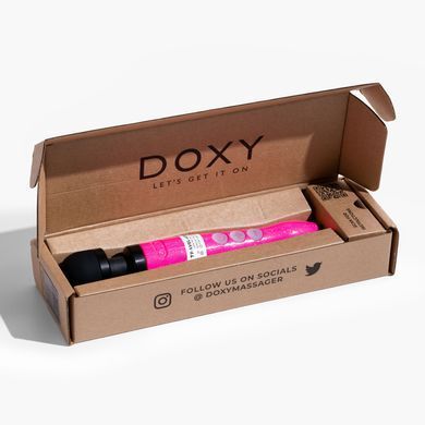 Вибромассажер DOXY Die Cast 3R Hot Pink, очень мощный, перезаряжаемый, металлический корпус SX2460 фото