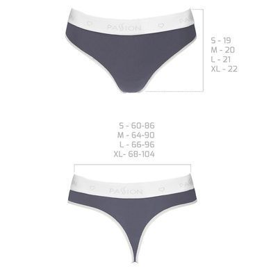 Спортивные трусики-стринги Passion PS007 PANTIES L, dark grey SO4247 фото
