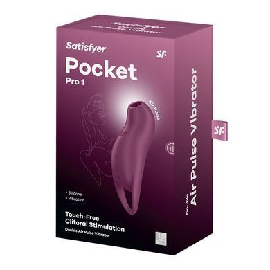 Вакуумный клиторальный стимулятор с вибрацией Satisfyer Pocket Pro 1 Purple SX0575 фото