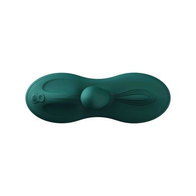 Sit-on-top смарт-вибратор Zalo &ndash; Flora Smart Vibrating Pad Turquoise Green, 9 моторов SX0715 фото