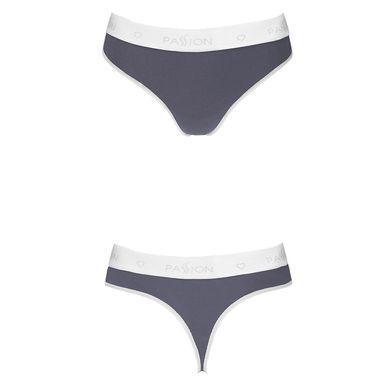 Спортивные трусики-стринги Passion PS007 PANTIES L, dark grey SO4247 фото