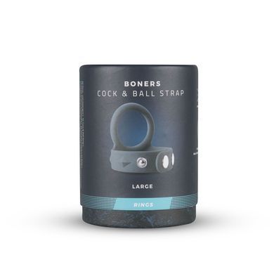 Двойное эрекционное кольцо Boners Cock & Ball Strap L, регулировка диаметра, 3,5&ndash;6 см SO8858 фото