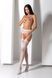 Эротические ажурные колготки-бодистокинг Passion S029 One Size, white, пояс и чулки, с доступом SO8959 фото 6