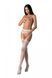 Эротические ажурные колготки-бодистокинг Passion S029 One Size, white, пояс и чулки, с доступом SO8959 фото 1