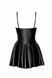 Платье Noir Handmade F308 Dreamer, XL, мини, под латекс, открытые плечи, юбка клеш, молния спереди SX0288 фото 6