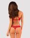 Комплект белья Obsessive Lacelove cupless 2-pcs set XS/S Red, открытый доступ, открытая грудь SO8652 фото 2