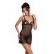 Сорочка с вырезами на груди, стринги Passion LOVELIA CHEMISE XXL/XXXL, black SO4761 фото 1