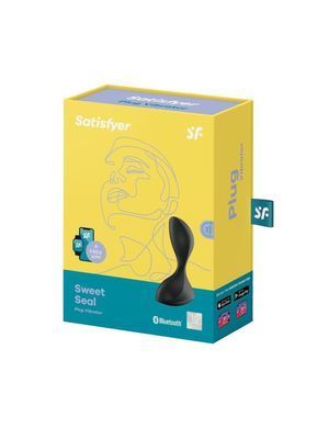 Анальная смарт-пробка с вибрацией Satisfyer Sweet Seal Black SO6100 фото