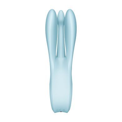 Клиторальный вибратор Satisfyer Threesome 1 Light Blue с тремя гибкими пальчиками SO6986 фото