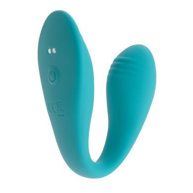 Двойной вибратор S Pleasures Premium Delight, бирюзовый, для клитора и точки G, 10 режимов SX1610 фото