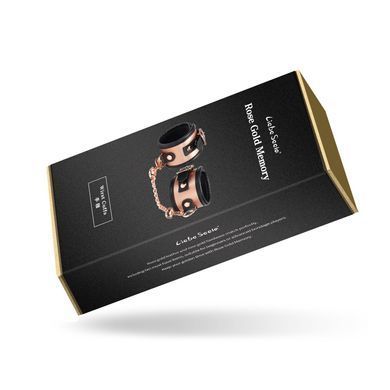 Наручники Liebe Seele Rose Gold Memory Wrist Cuff, натуральная кожа, розовое золото SO9496 фото