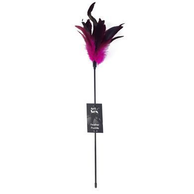 Лоскітка з пером півня Art of Sex &ndash; Feather Paddle, темно-рожева SO6611 фото