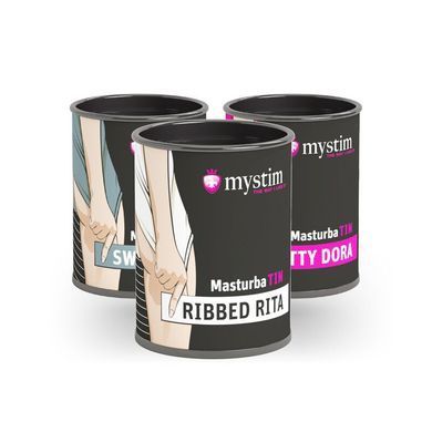 Мастурбатор-яйцо Mystim MasturbaTIN Ribbed Rita SO2968 фото