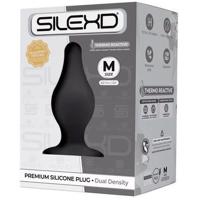 Анальная пробка SilexD (Model 2 size M), двухслойная, силикон+Silexpan (предыдущая упаковка!!!) SX1276-R фото