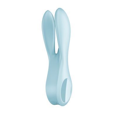Клиторальный вибратор Satisfyer Threesome 1 Light Blue с тремя гибкими пальчиками SO6986 фото