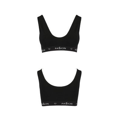Спортивный топ с широкой резинкой Passion PS004 TOP S, black SO4221 фото