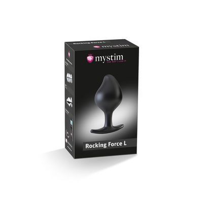 Силиконовая анальная пробка Mystim Rocking Force L для электростимулятора, диаметр 4,7 см SO3806 фото