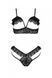 Эротический комплект Passion DOLLY SET, L/XL, black, с открытыми чашками SO9704 фото 3