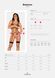 Боди из стреп с доступом Obsessive Badossa crotchless teddy L/XL, черный SO7216 фото 7